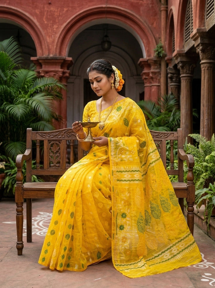 Divyashree Bengal Jamdani Saree
