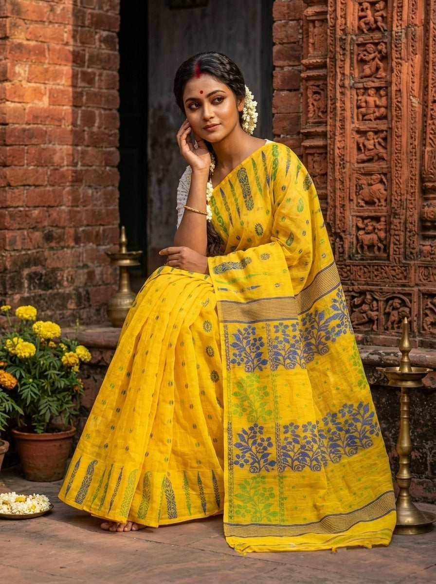 Oishika Bengal Jamdani Saree