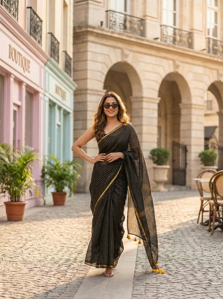 Quiet Opulence Mul Cotton Saree