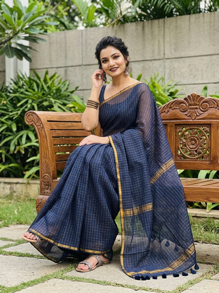 Quiet Opulence Mul Cotton Saree