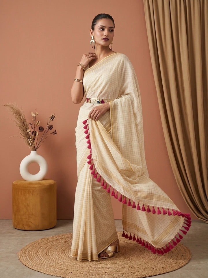 Quiet Opulence Mul Cotton Saree