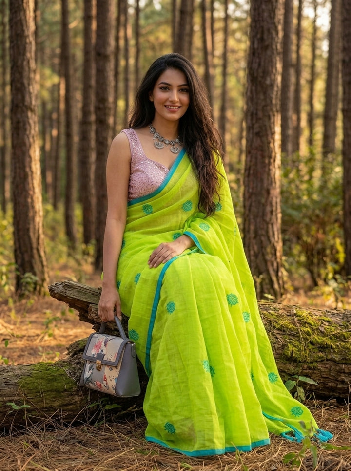 Sunrose Elegance Mul Cotton Saree