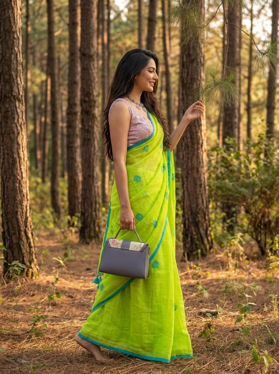 Sunrose Elegance Mul Cotton Saree