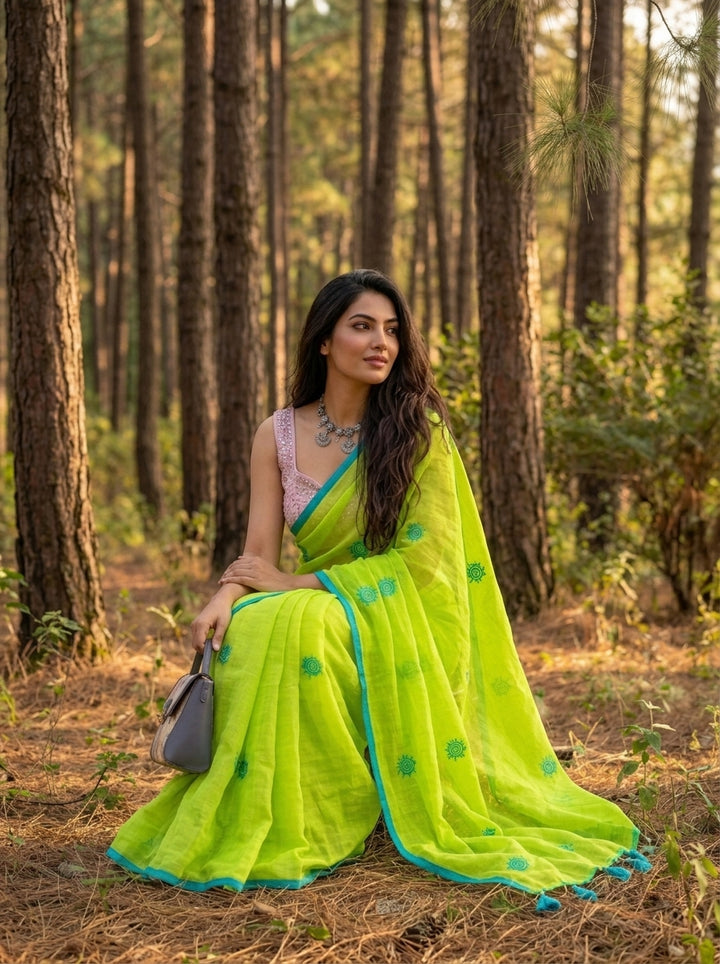 Sunrose Elegance Mul Cotton Saree