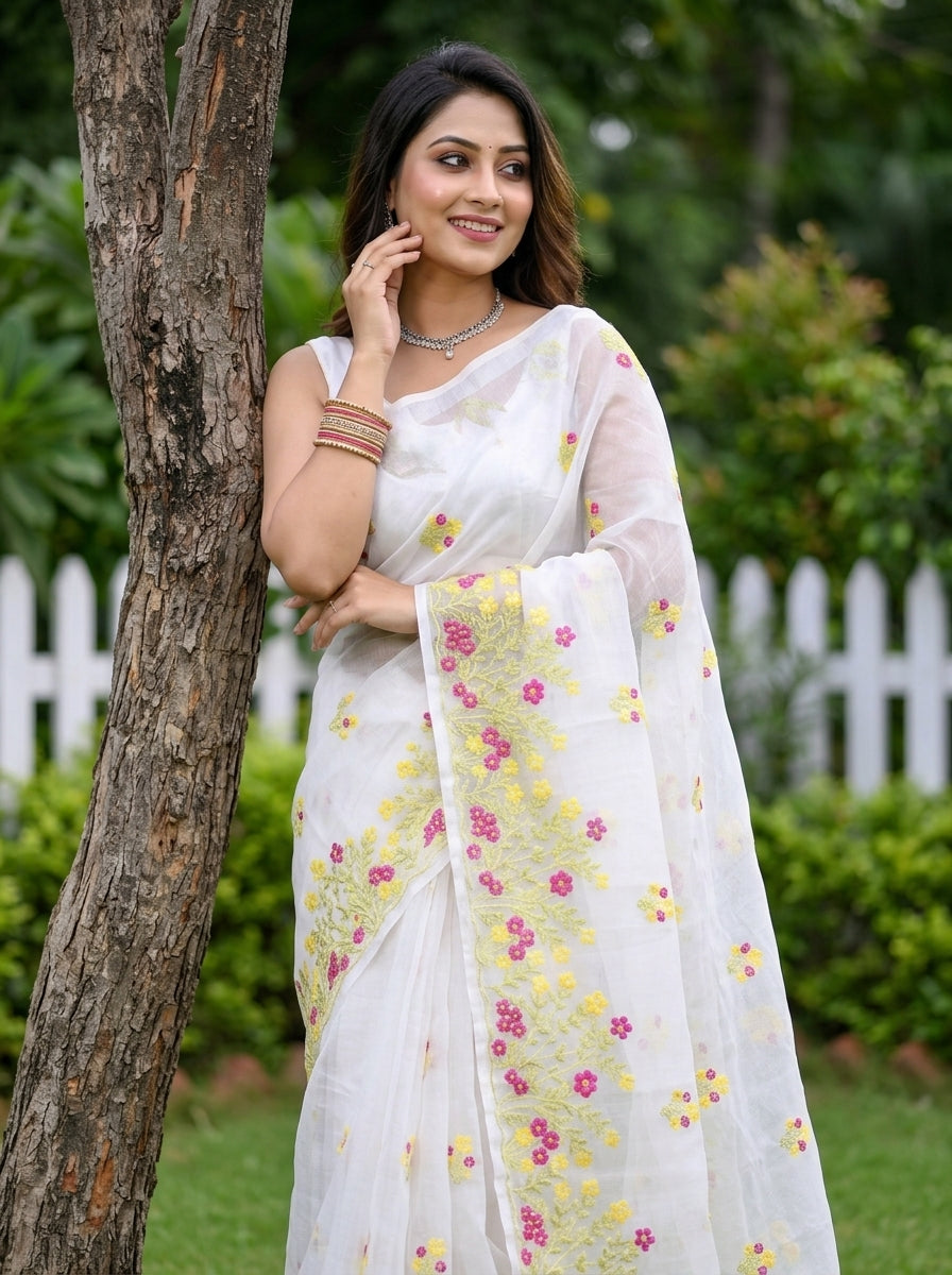 Whispers of Spring Kota Saree