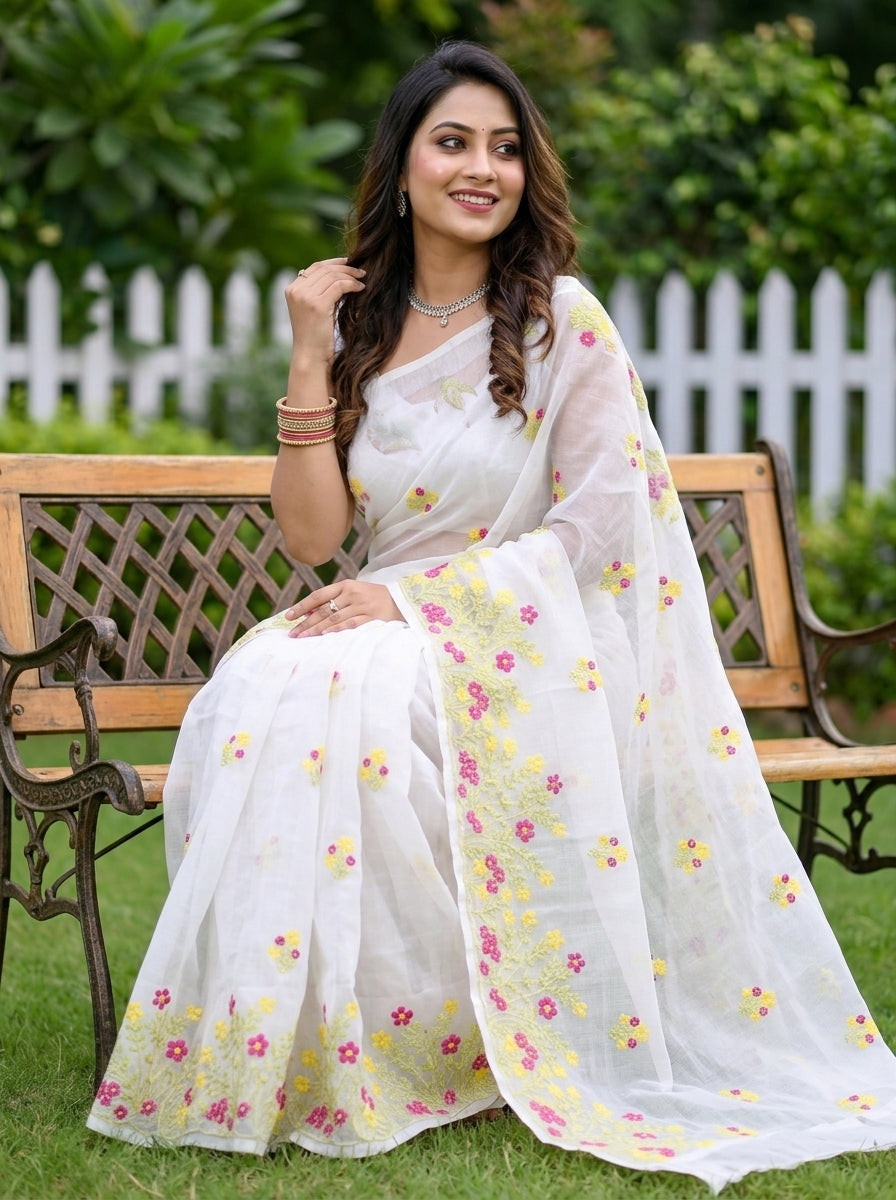 Whispers of Spring Kota Saree