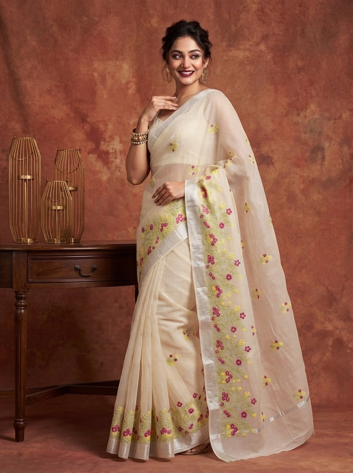 Whispers of Spring Kota Saree
