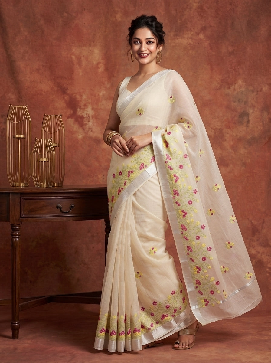 Whispers of Spring Kota Saree