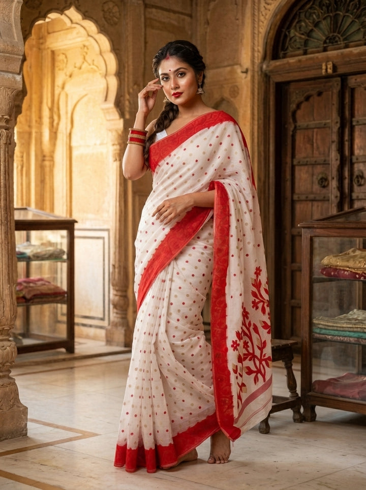 Aparajita Bengal Jamdani Saree