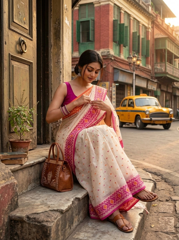 Nakshabithi Semi Tussar Silk Saree