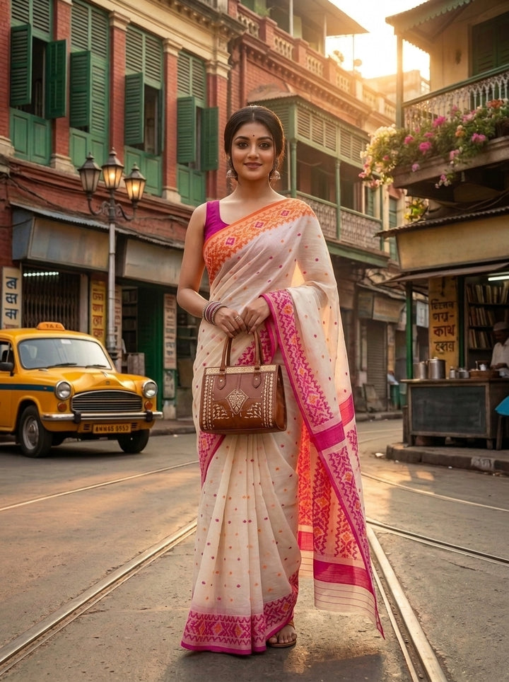 Nakshabithi Semi Tussar Silk Saree