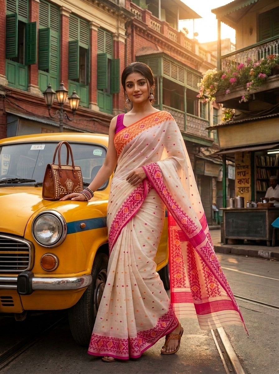 Nakshabithi Semi Tussar Silk Saree