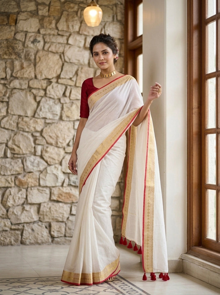 The Minimal Muse Mul Cotton Saree