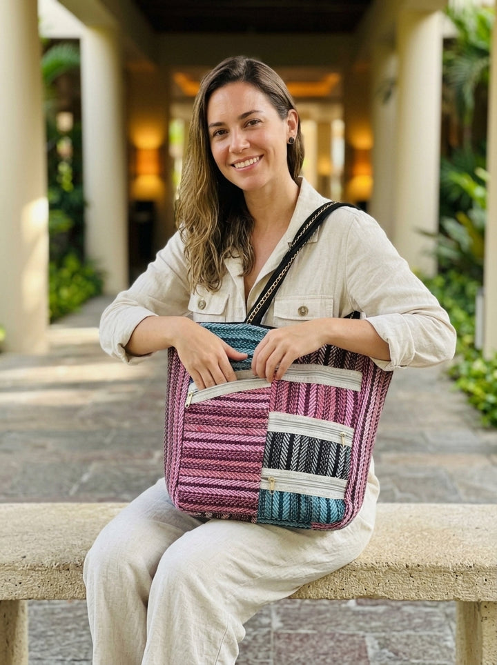 Crafted Canvas - Weaving Tote Bag