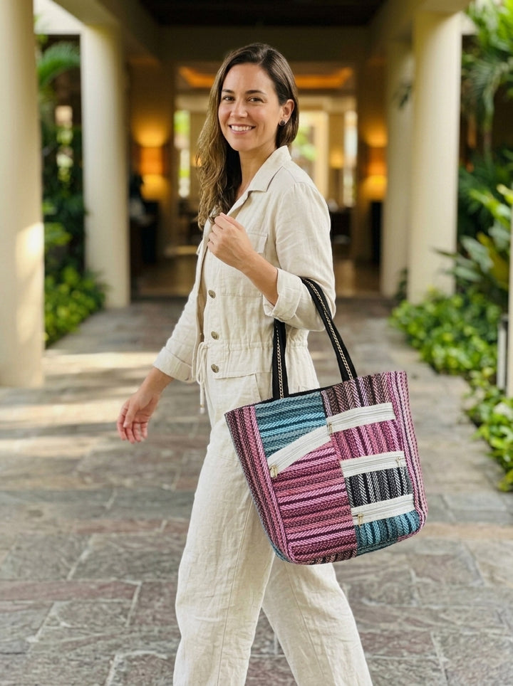 Crafted Canvas - Weaving Tote Bag