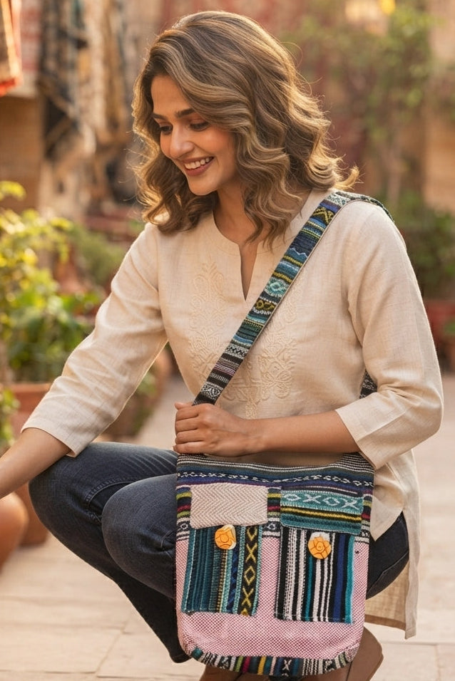 Woven Whimsy -Sling Bag