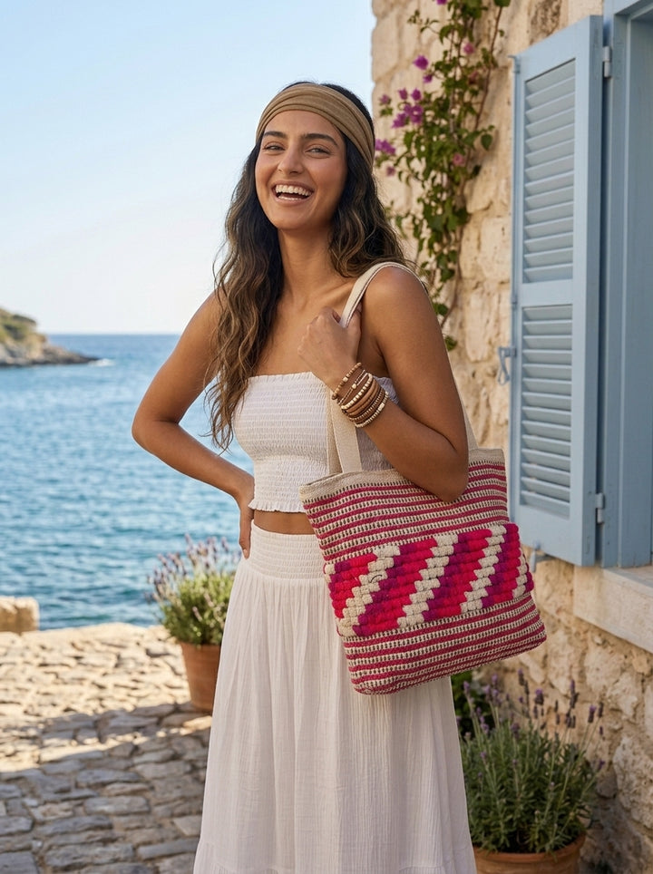 Pink Mosaic - Tote Bag