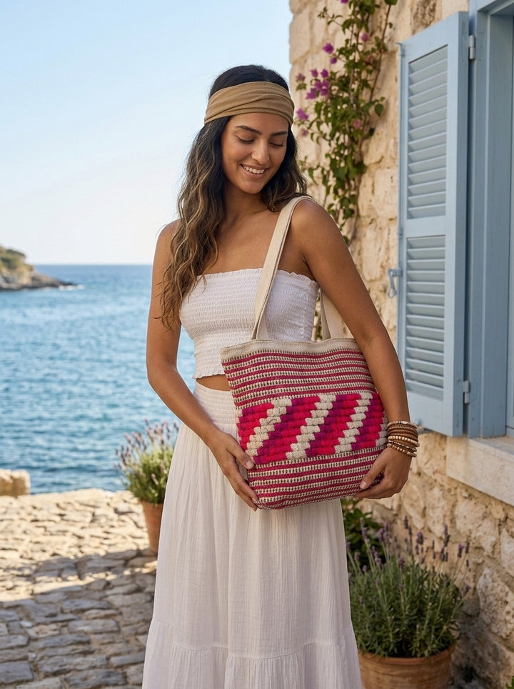 Pink Mosaic - Tote Bag