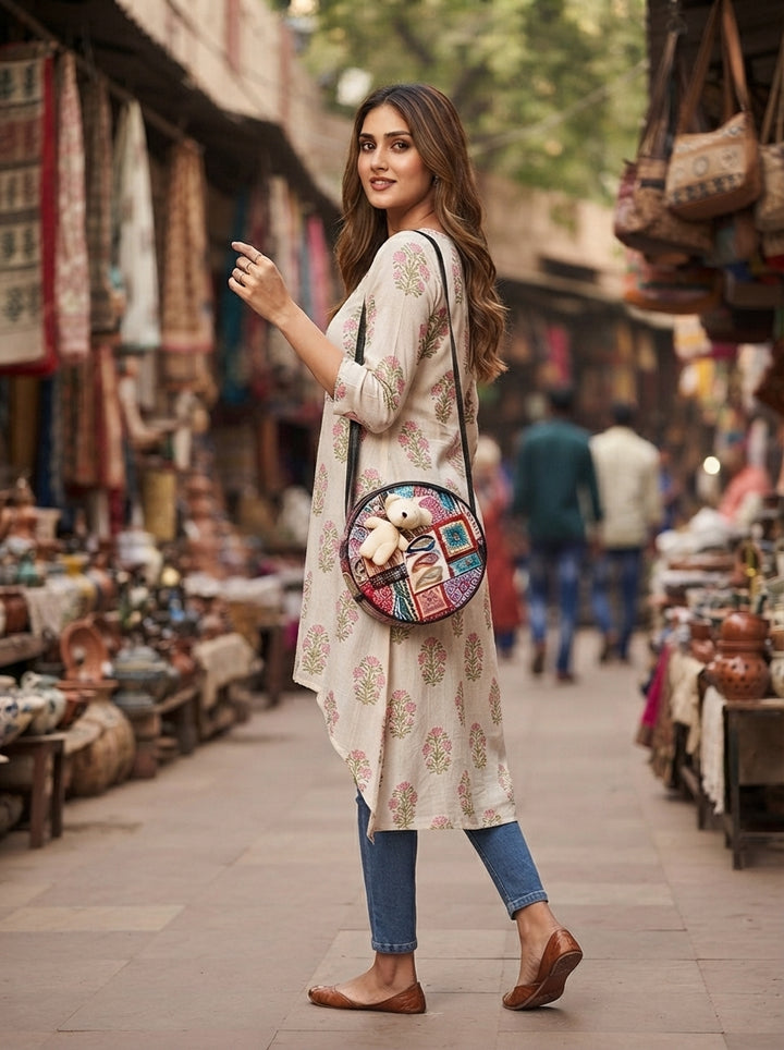 Be My Teddy -  Round Sling Bag