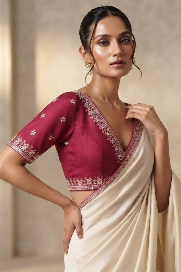 Make an Entrance  V-Neck Blouse