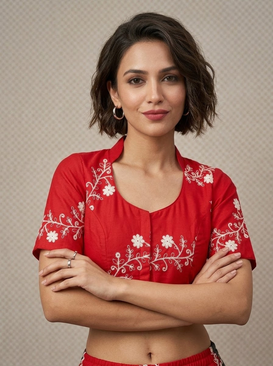 Royal Vine Embroidery - Designer Blouse