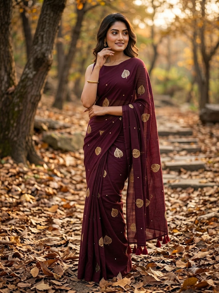 Bosonto Bilash Mul Cotton Saree