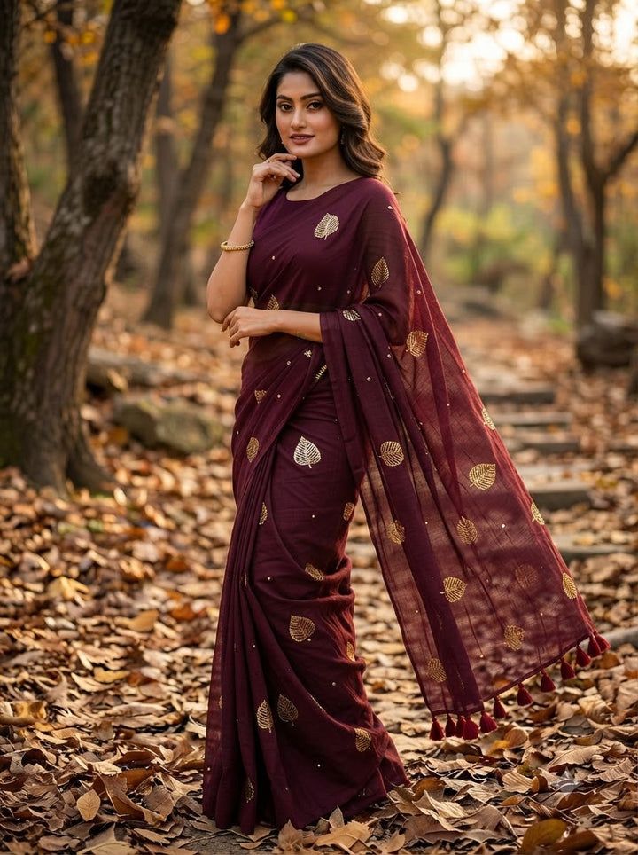 Bosonto Bilash Mul Cotton Saree