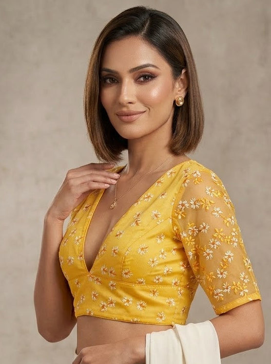 Shiuli Radiance – Designer Organza Blouse