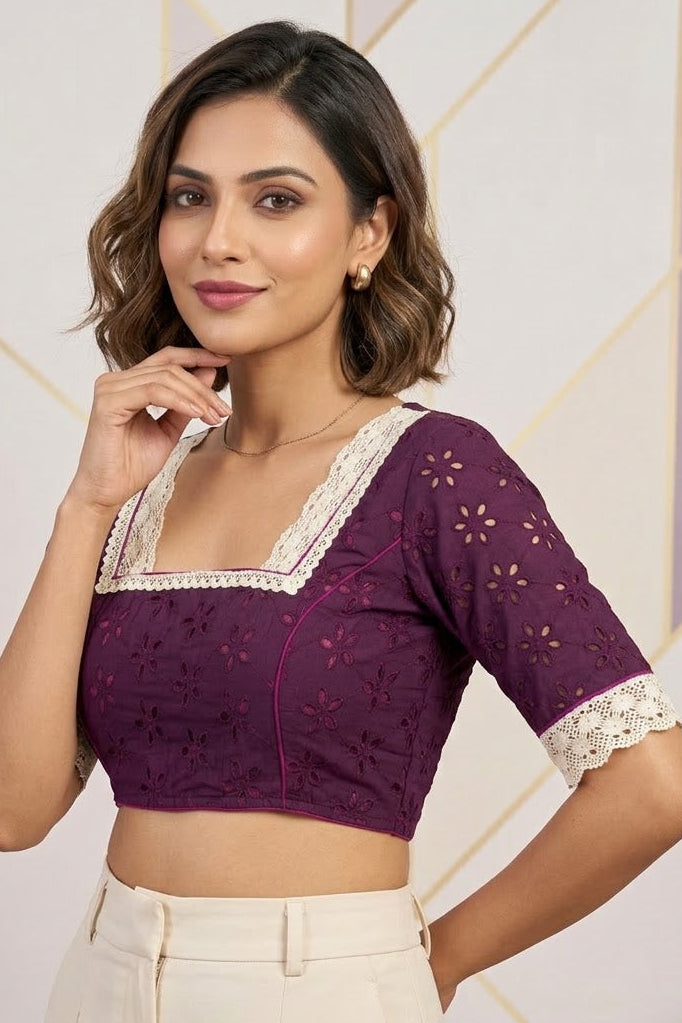 Hakoba Heritage Lace Designer Blouse