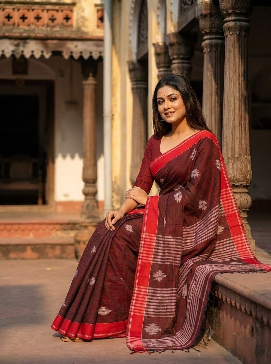 khadi reverie  - Cotton Saree