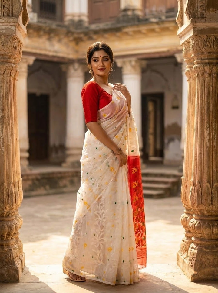 Bisakha Bengal Dhakai Jamdani Saree