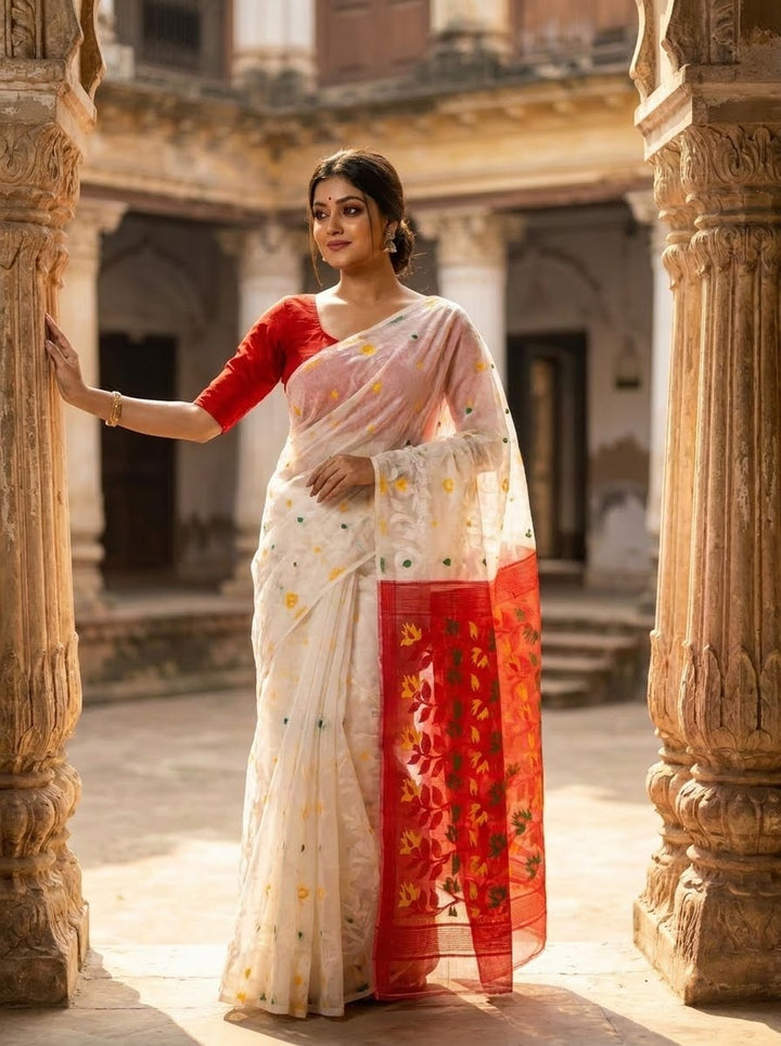 Bisakha Bengal Dhakai Jamdani Saree