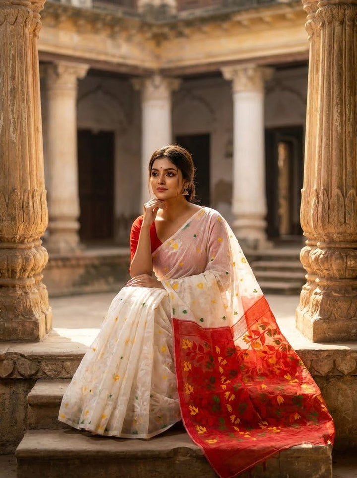 Bisakha Bengal Dhakai Jamdani Saree