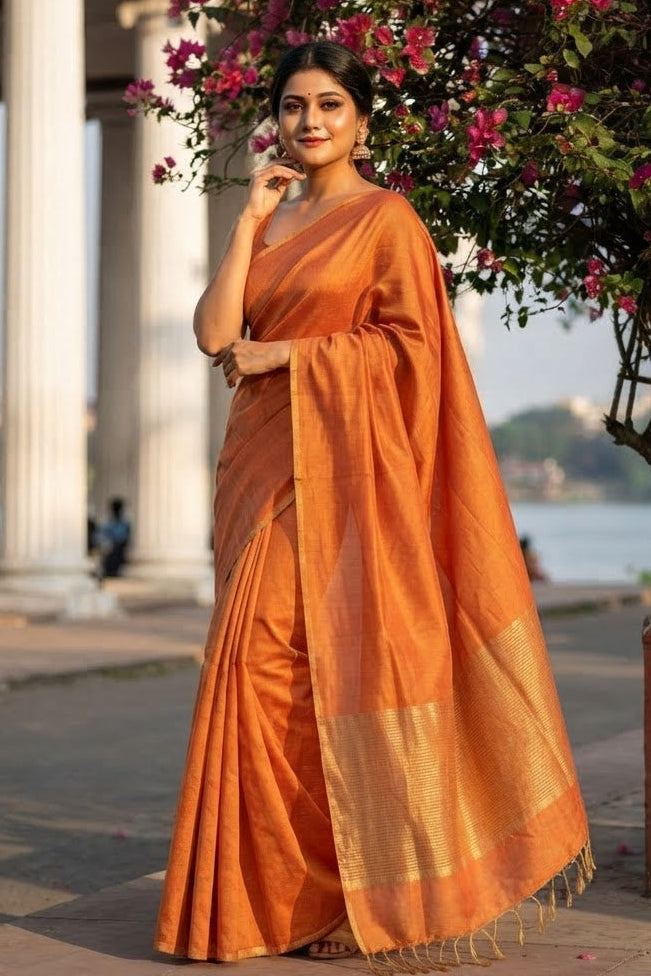 Sonar Sutra Tissue Linen Saree