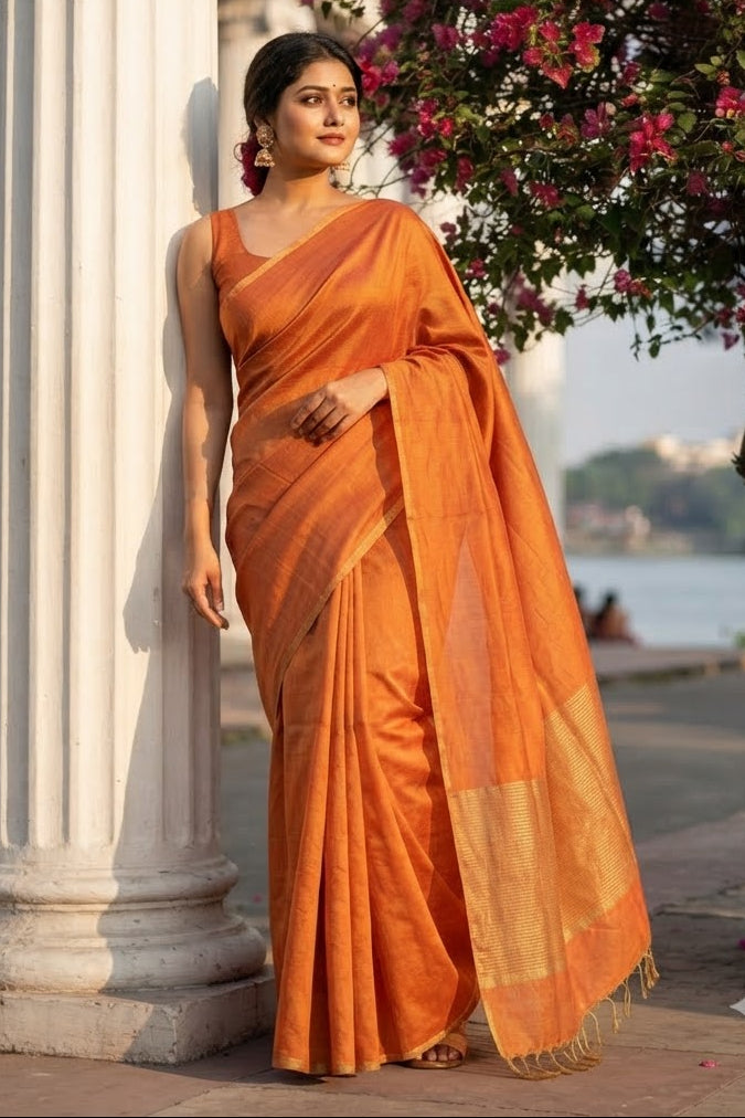 Sonar Sutra Tissue Linen Saree