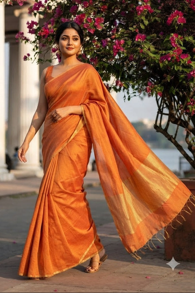 Sonar Sutra Tissue Linen Saree