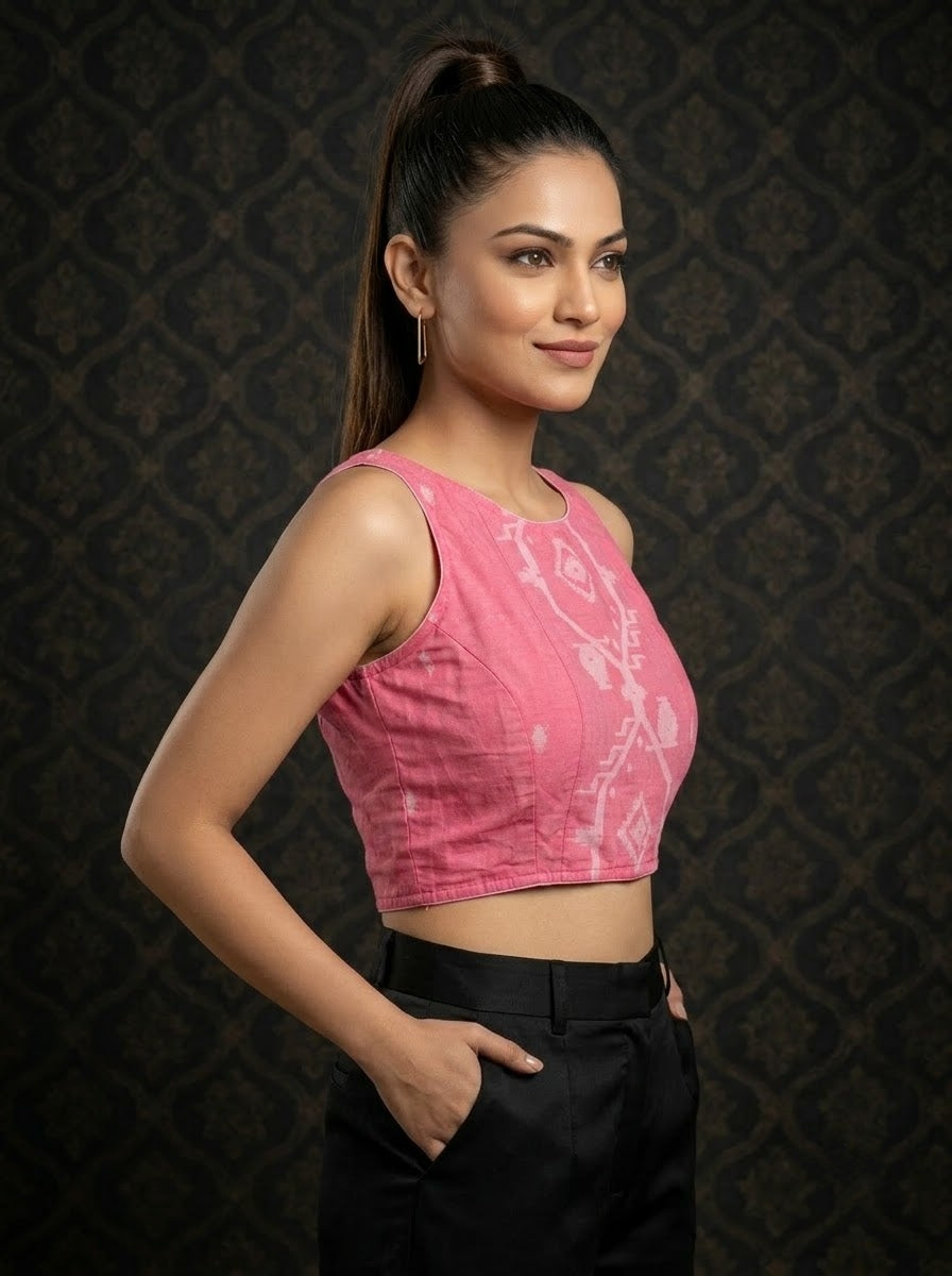 Woven to Impress – Cotton Jamdani Woven Designer Blouse