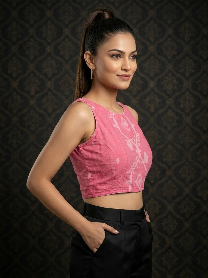Woven to Impress – Cotton Jamdani Woven Designer Blouse