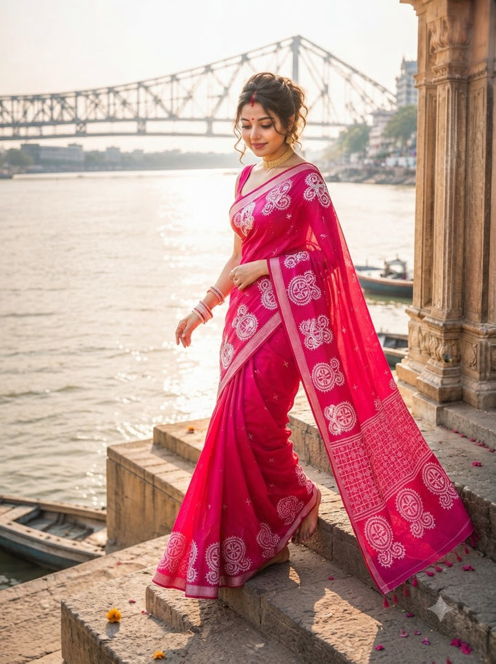Niharika Khadi Cotton Saree
