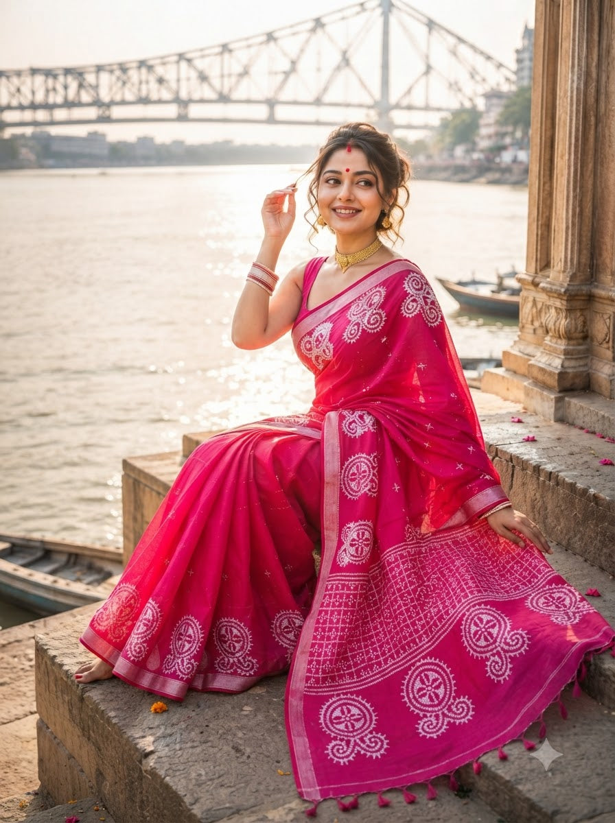 Niharika Khadi Cotton Saree