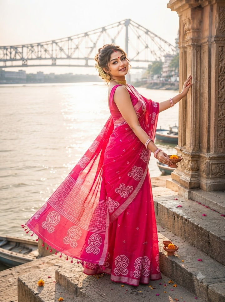 Niharika Khadi Cotton Saree