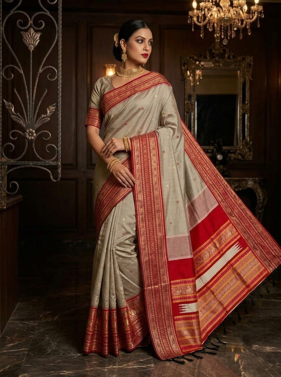 An Affair with Royalty Premium Semi Assam Silk Saree