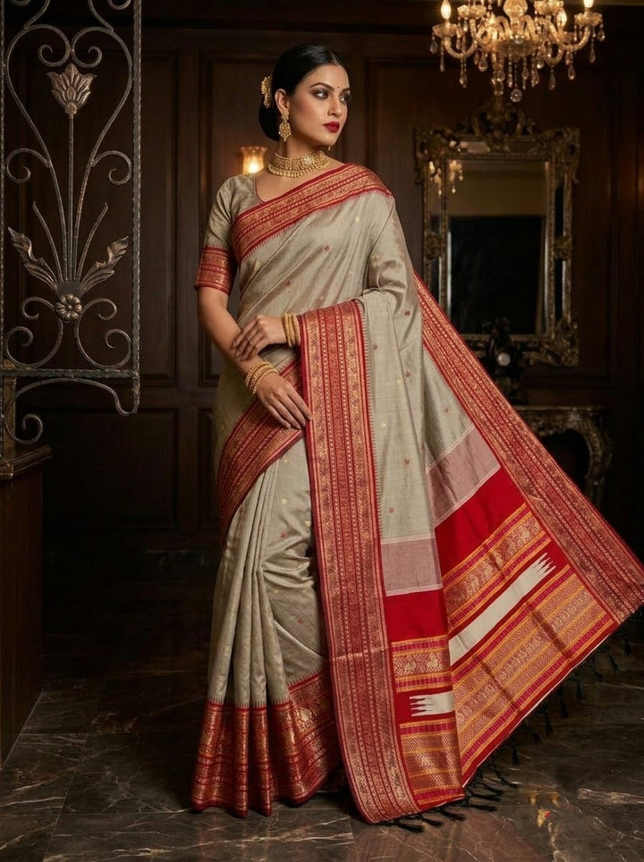 An Affair with Royalty Premium Semi Assam Silk Saree