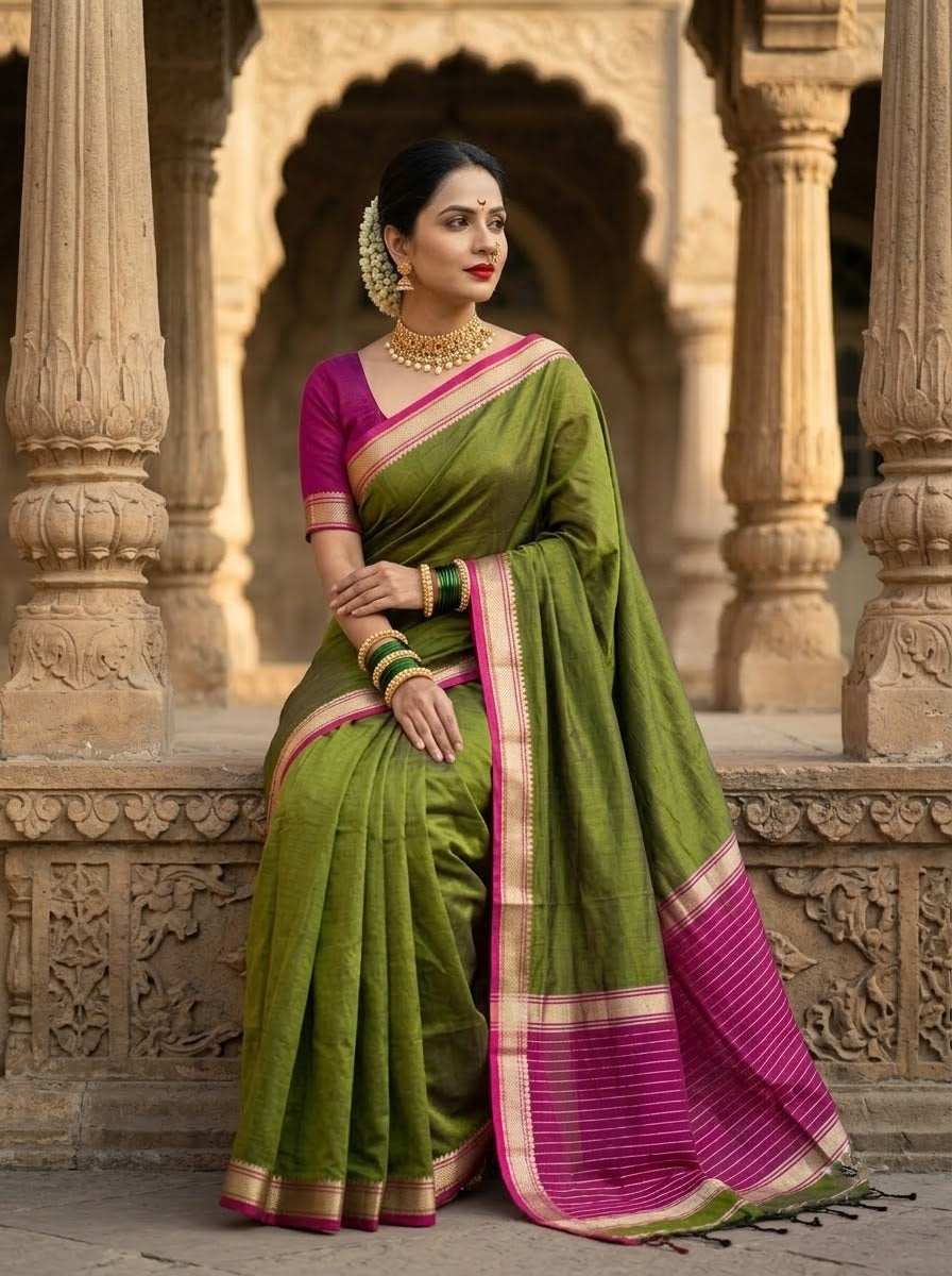 Navi Saaj - Muga Maheswari Cotton Saree