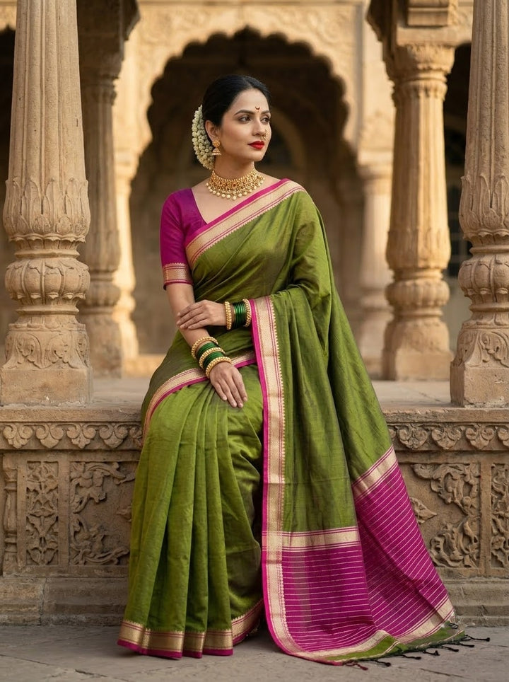Navi Saaj - Muga Maheswari Cotton Saree