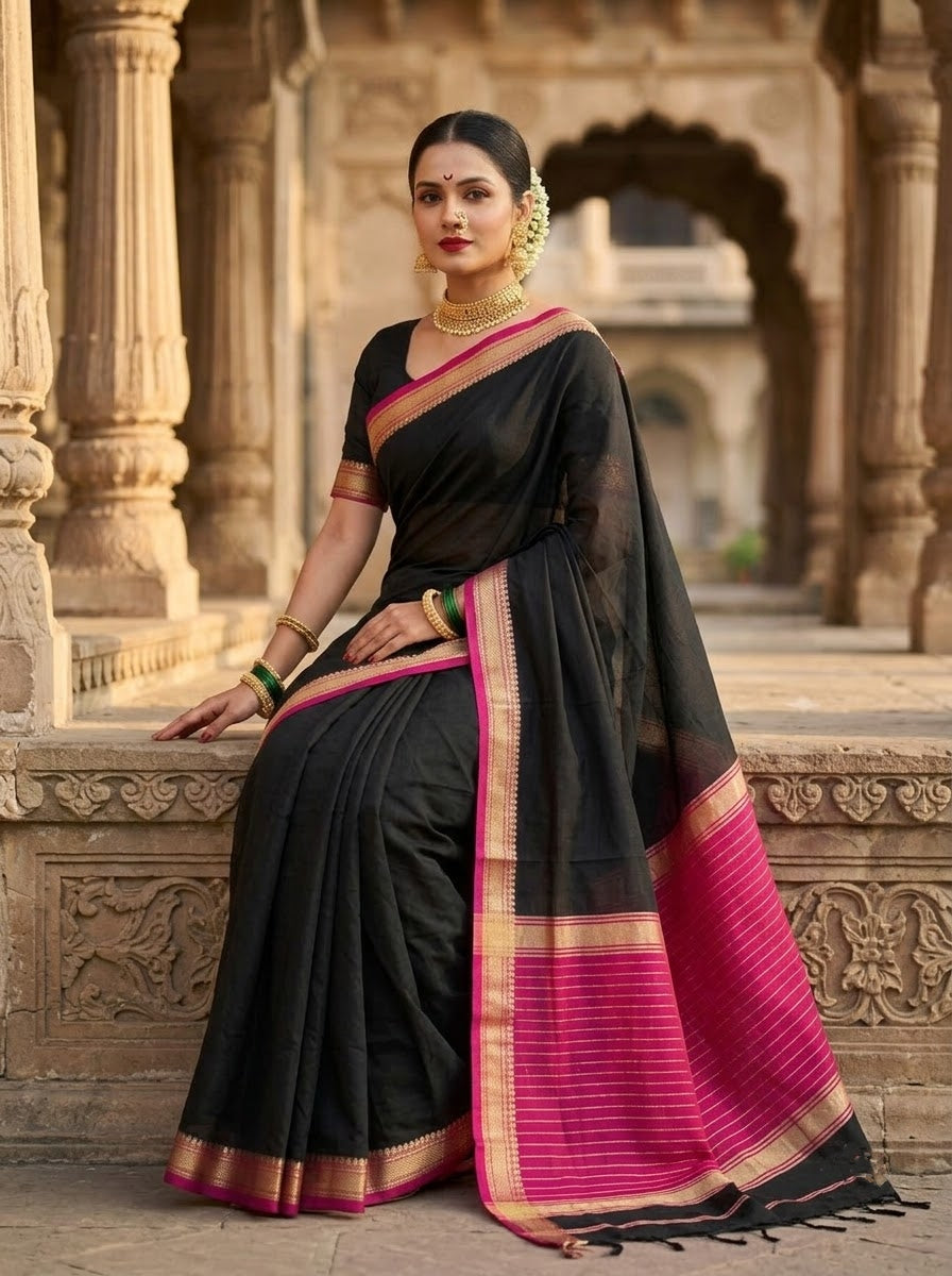 Navi Saaj - Muga Maheswari Cotton Saree