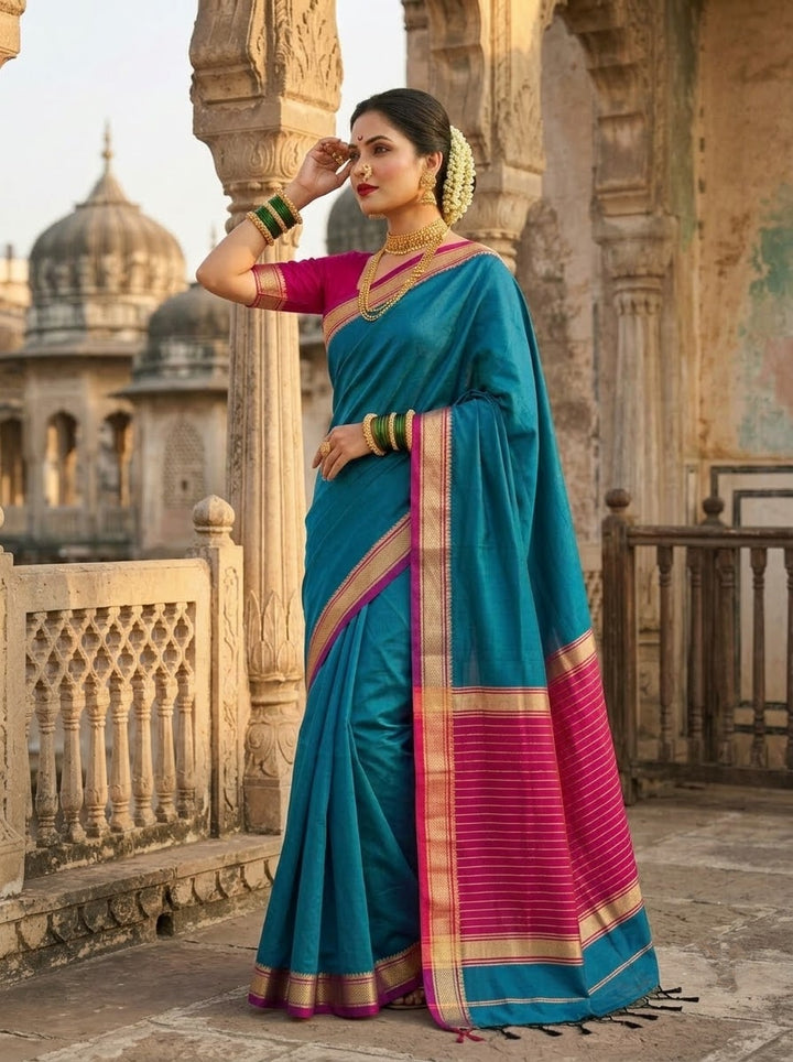 Navi Saaj - Muga Maheswari Cotton Saree