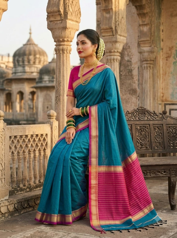 Navi Saaj - Muga Maheswari Cotton Saree