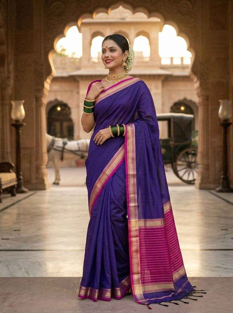 Navi Saaj - Muga Maheswari Cotton Saree