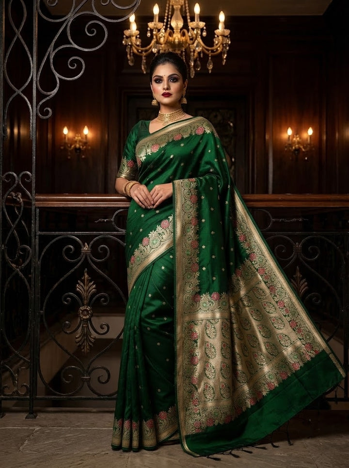 A Promise in Motion – Muga Katan Silk Designer Saree